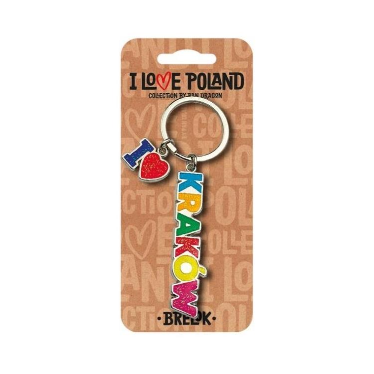 Brelok I love Poland Kraków ILP-BRE-B-KR-06