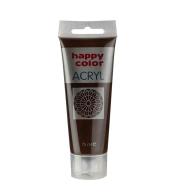 Farba akrylowa 75ml ciemnobrązowy HAPPY COLOR