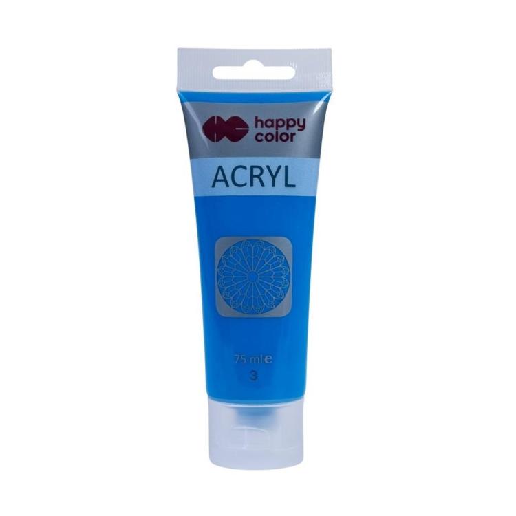 Farba akrylowa 75ml niebieska HAPPY COLOR