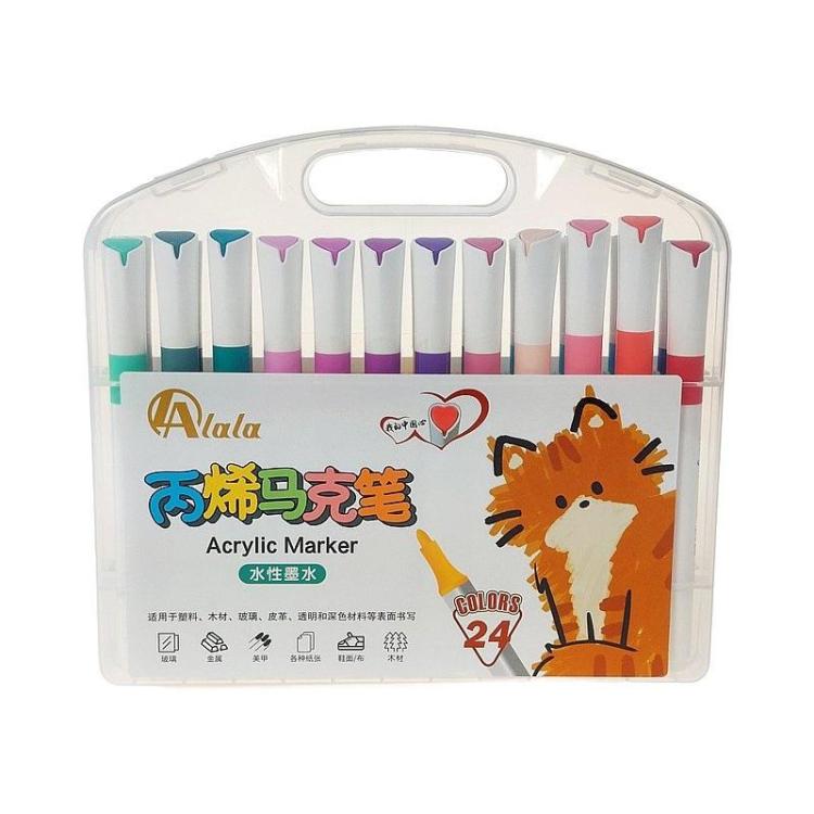 Flamastry akrylowe 24szt