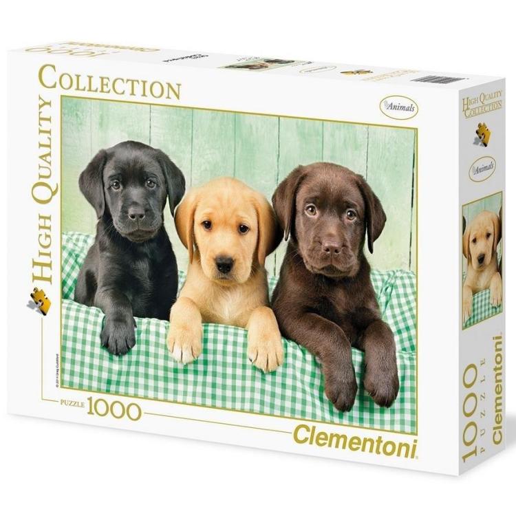 Puzzle 1000 HQ I tre Labrador
