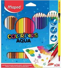 Kredki akwarelowe Colorpeps Aqua 24 kolory