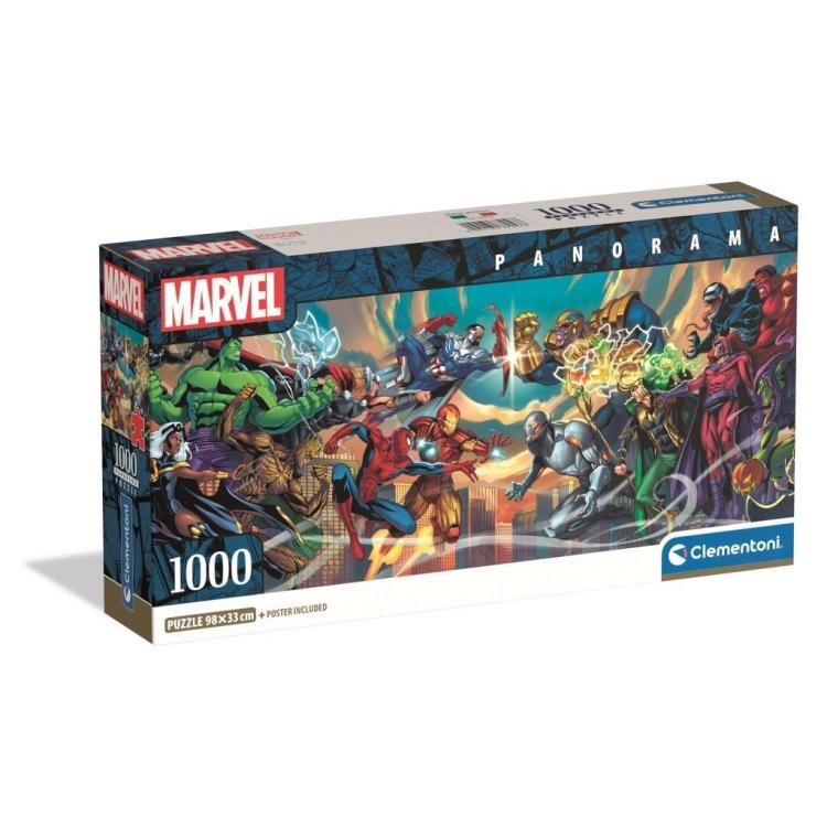 Puzzle 1000 Panorama Compact Marvel Heroes