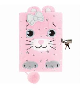 Pamiętnik pluszowy z kłódką Kotek DERFORM