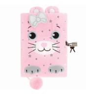 Pamiętnik pluszowy z kłódką Kotek DERFORM