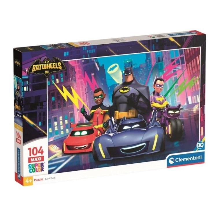 Puzzle 104 Maxi Super Kolor Batwheels