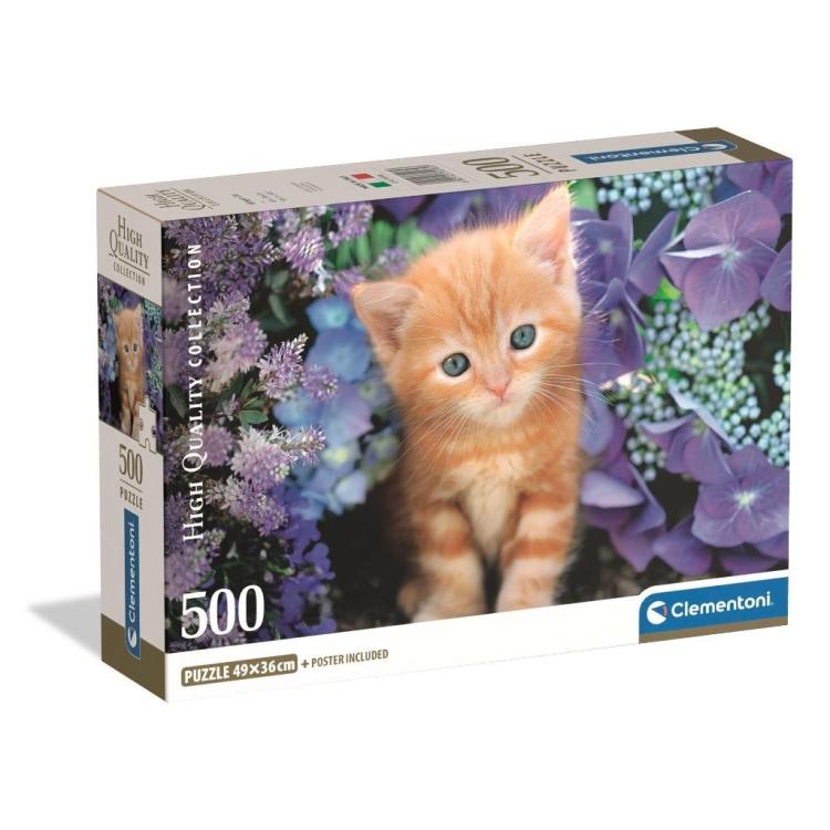 Puzzle 500 Gattino Rosso