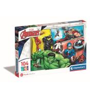 Puzzle 104 Super kolor Marvel Avengers