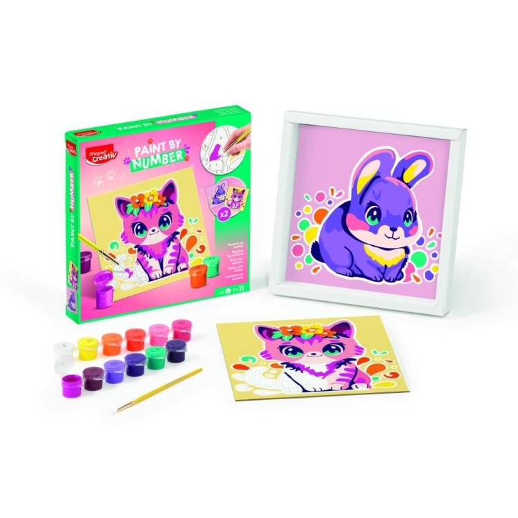 Creativ malowanie po numerach kotek/króliczek