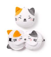 Poduszka podróżna i maska na oczy Kot Lola