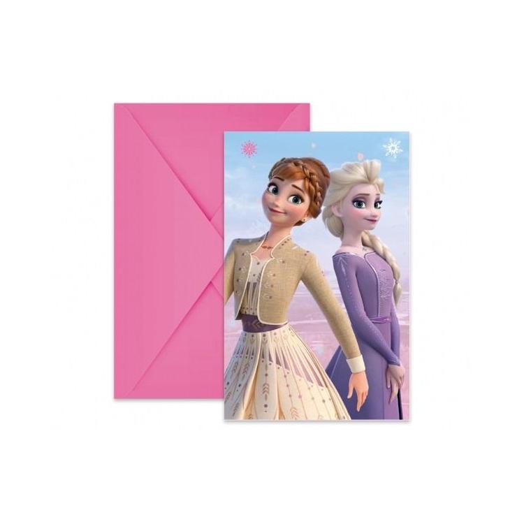 Zaproszenia Frozen 2 6szt.