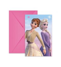 Zaproszenia Frozen 2 6szt.