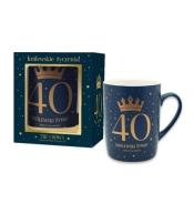 Kubek The Crown-40M granatowy