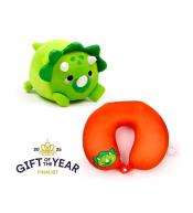 Poduszka podróżna i pluszowa zabawka 2w1 Dinozaur