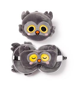 Poduszka podróżna i maska na oczy Sowa