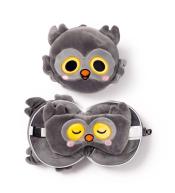 Poduszka podróżna i maska na oczy Sowa