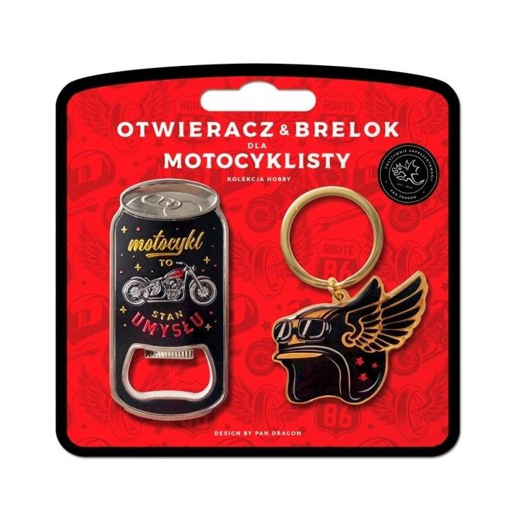 Zestaw brelok + otwieracz dla motocyklisty