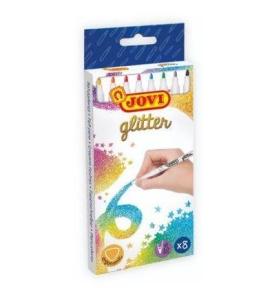 Mazaki z brokatem 8 kolorów JOVI