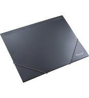 Teczka A4 z gumką szary mat