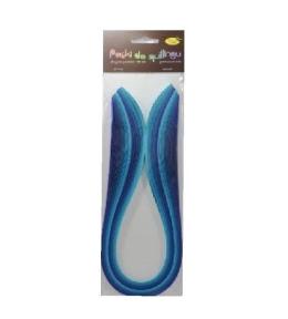 Paski do quillingu 5mmx50cm niebieskie 100szt