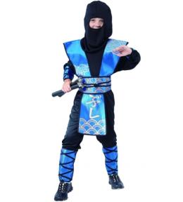 Strój niebieski Ninja rozm.120/130cm
