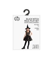 Strój dla dzieci Czarna Czarownica rozm. 130/140cm