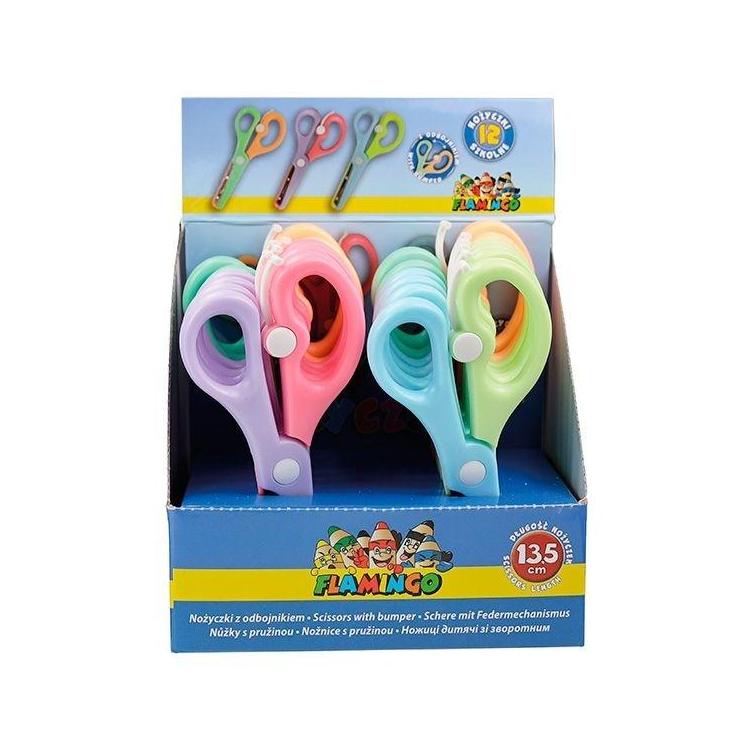 Nożyczki z odbojnikiem 13,5cm (12szt)