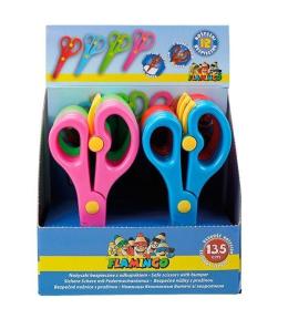 Nożyczki bezpieczne z odbojnikiem 13,5cm (12szt)