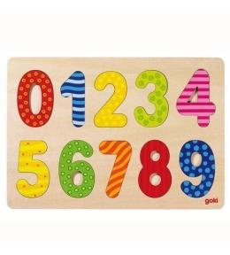 Drewniane puzzle Cyferki