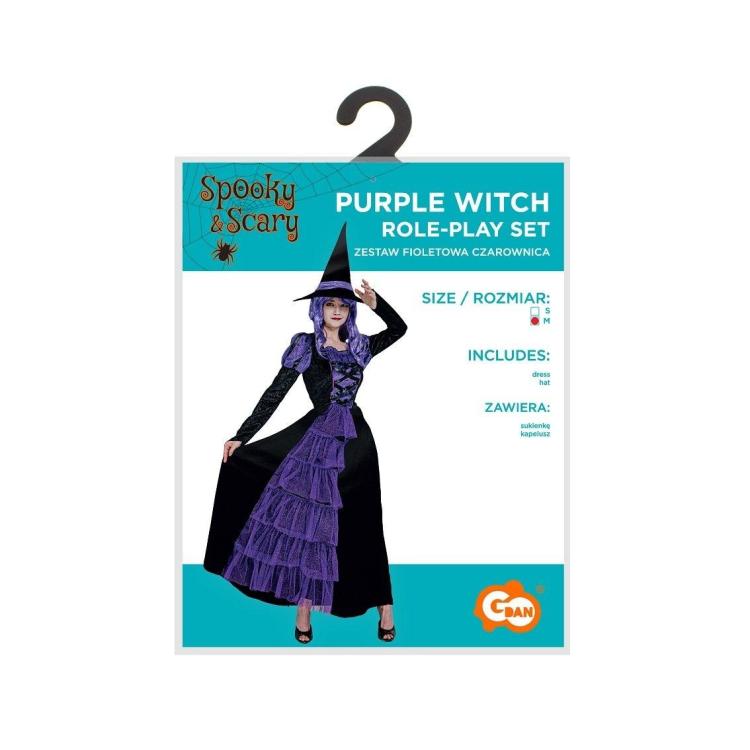 Strój dla dorosłych Fioletowa Czarownica rozm. M