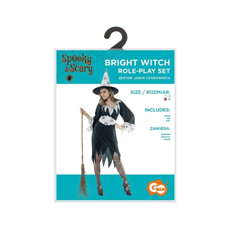 Strój dla dorosłych Jasna Czarownica rozm. M