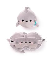 Poduszka podróżna z maską na oczy Rekin Archie