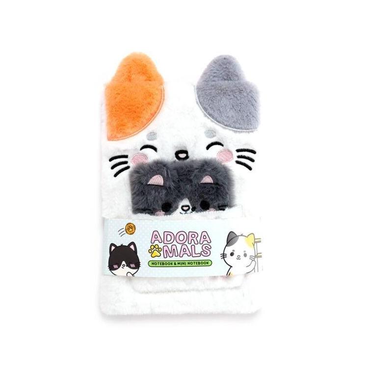 Pluszowy notatnik A5 zamykany Kot Lola Adoramals
