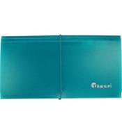 Teczka segregująca DL 13 przegródek turkusowa