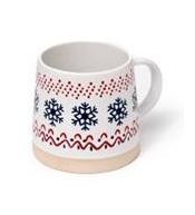 Kubek kamionkowy Świąteczny płatek śniegu