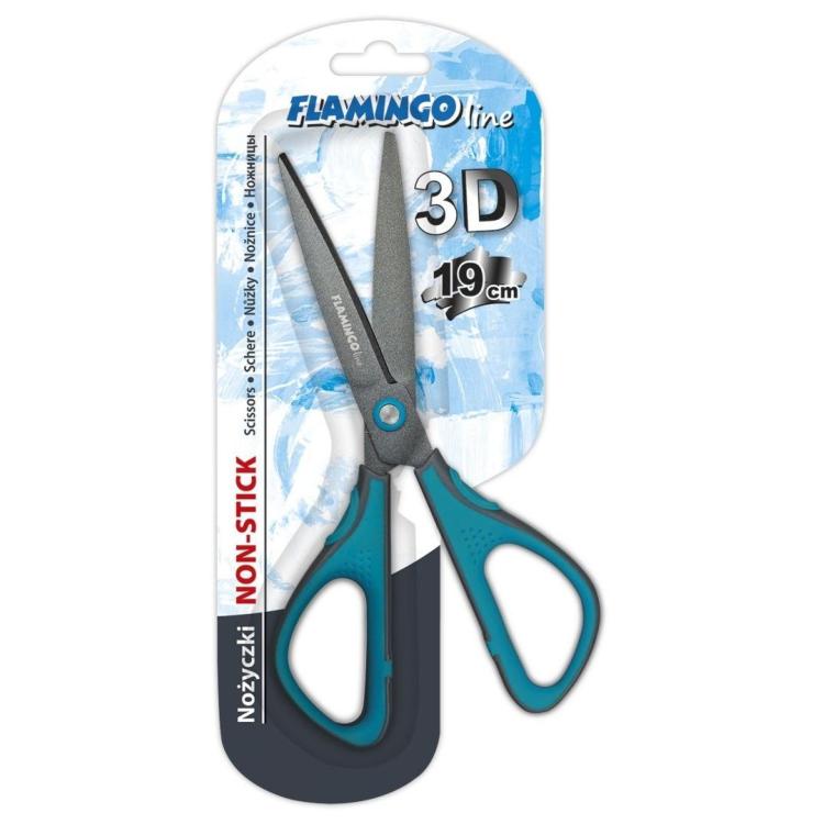Nożyczki non-stick 3D 19cm ostrze 8cm