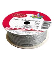 Sznurek-wstążka srebrny