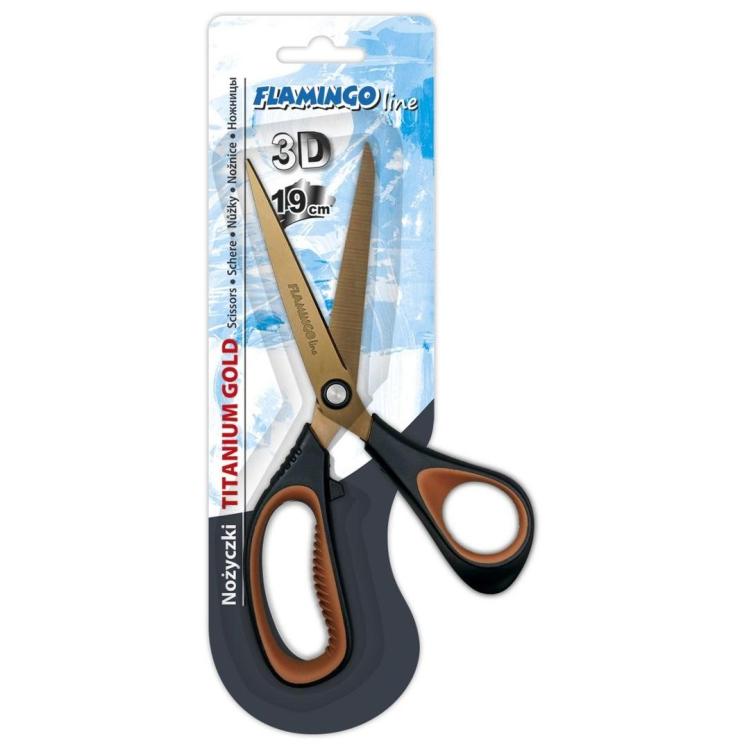 Nożyczki tytanowe 3D 19cm ostrze 8cm
