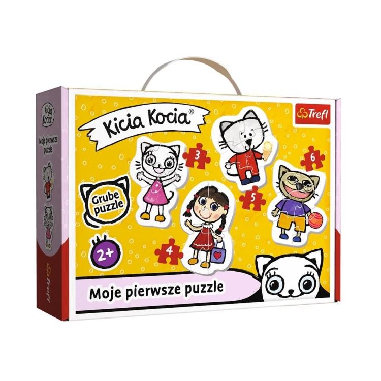 Puzzle Baby Classic - Wesoła Kicia Kocia TREFL