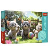 Puzzle 60 Trzy kociaki TREFL