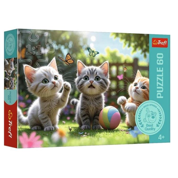 Puzzle 60 Trzy kociaki TREFL