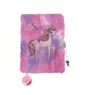 Pamiętnik z kłódką A5/96K 3D włochacz Horse