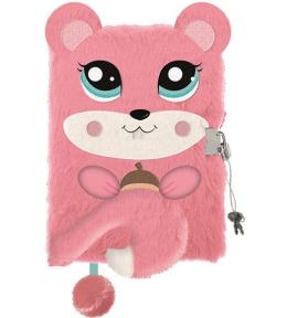 Pamiętnik A5/96K z kłódką 3D Squirrel