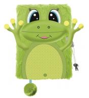 Pamiętnik A5/96K z kłódką 3D Happy frog