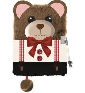 Pamiętnik A5/96K z kłódką 3D Teddy bear