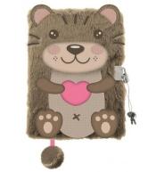 Pamiętnik A5/96K z kłódką 3D Otter