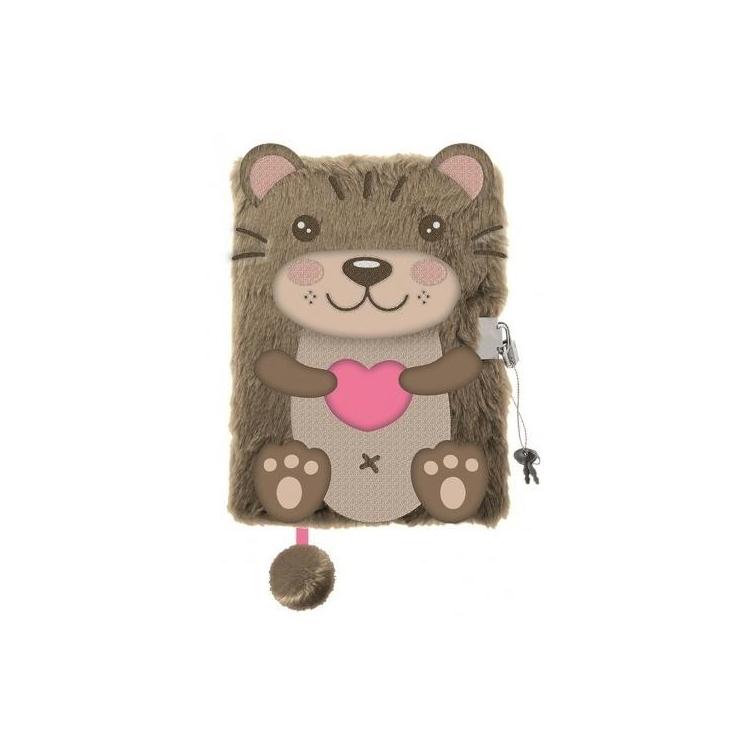 Pamiętnik A5/96K z kłódką 3D Otter