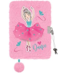 Pamiętnik A5/96K z kłódką 3D Ballerina