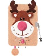 Pamiętnik A5/96K z kłódką 3D Rudolf