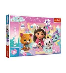 Puzzle 24 Maxi Koci świat Gabby TREFL